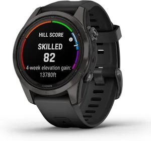 Garmin Fenix 7S Pro Sapphire Solar Multi Sport Smartwatch (Carbon Gray - 42MM)