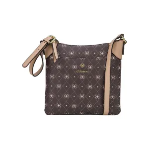 Gionni Aruba Monogram Crossbody Bag - Brown
