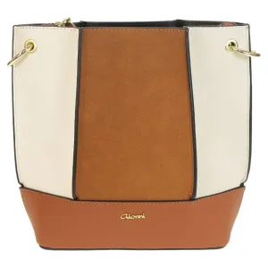 Gionni Freesia Crossbody Colour Block Bag - Tan
