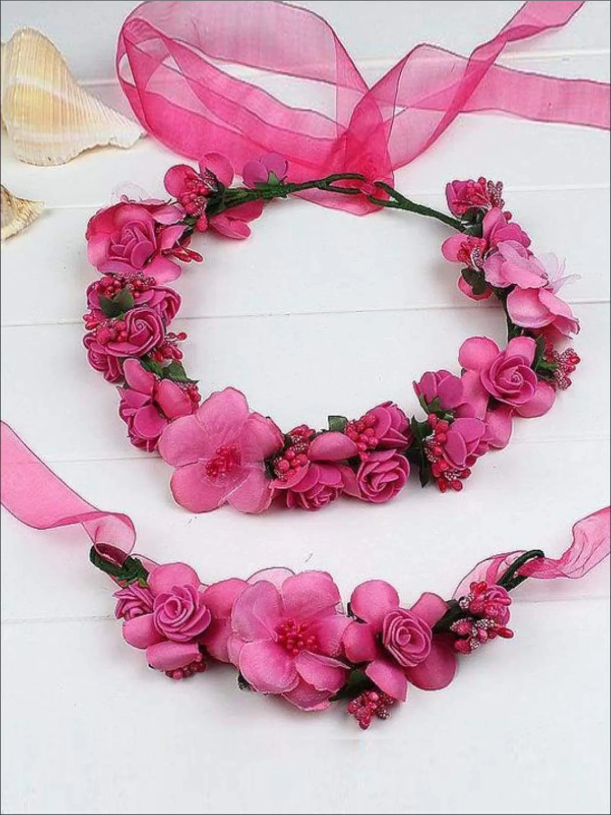 Girls Flower Halo Set