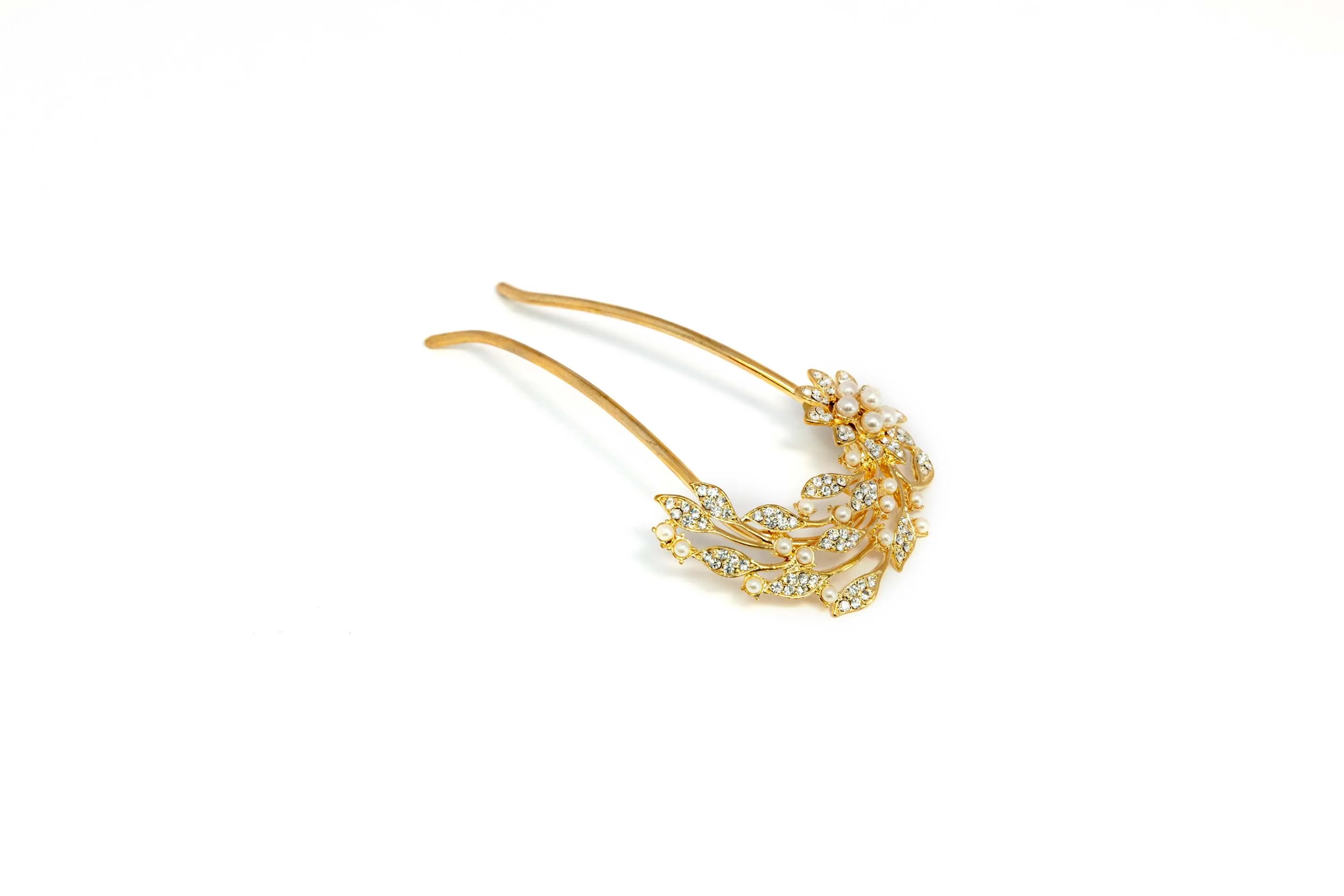 Gold Floral Hair Pin