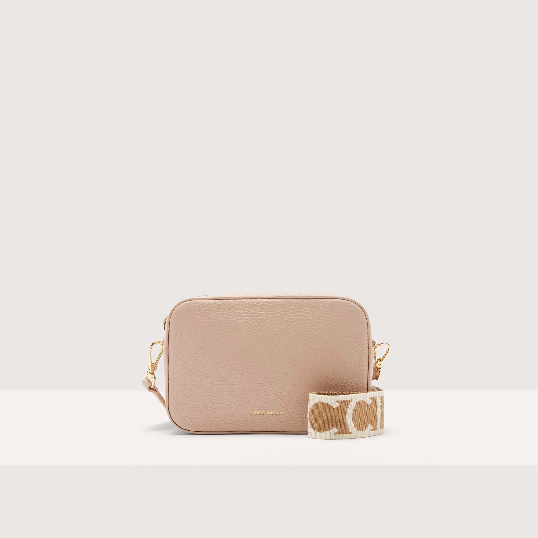 Grained Leather Crossbody Bag Tebe Small