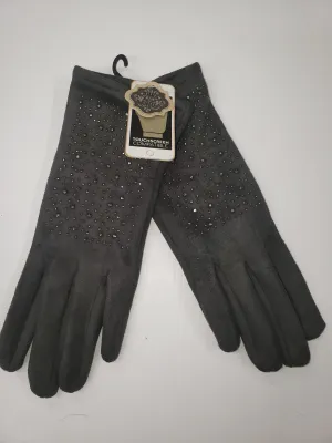 Gray Sparkly Gloves Coco & Carmen