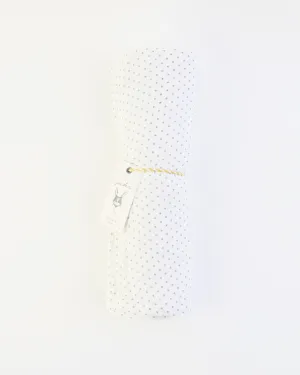 Grey Pin Dot Swaddle