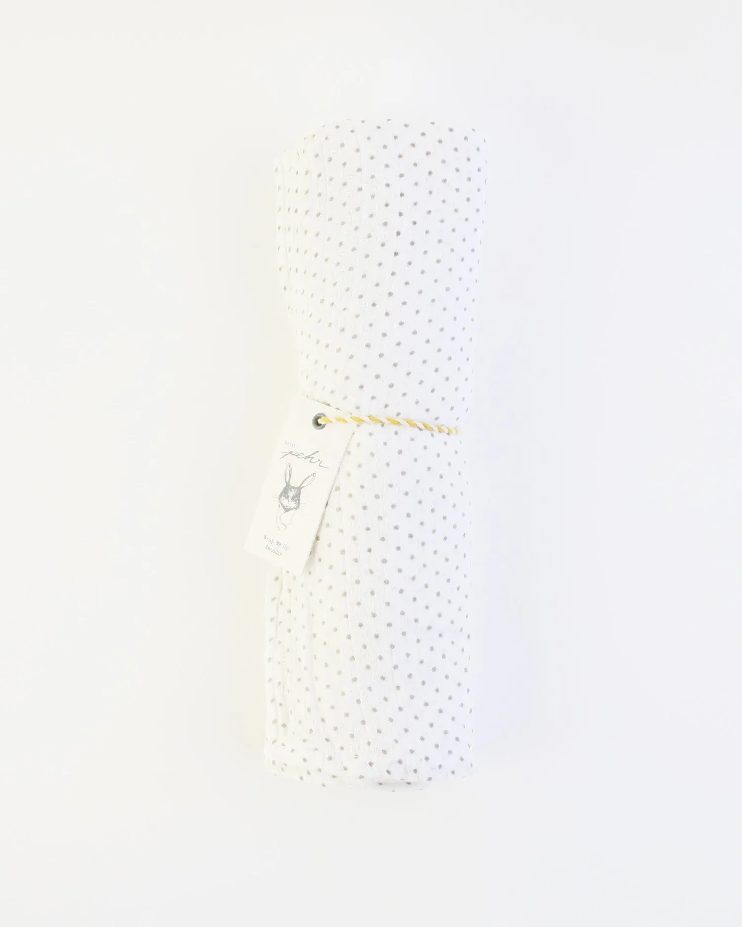 Grey Pin Dot Swaddle