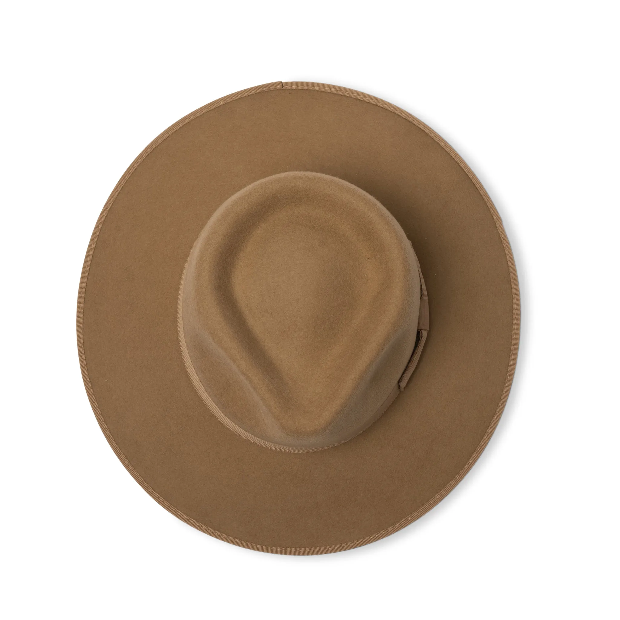 Hallie Felt Fedora Hat - Camel