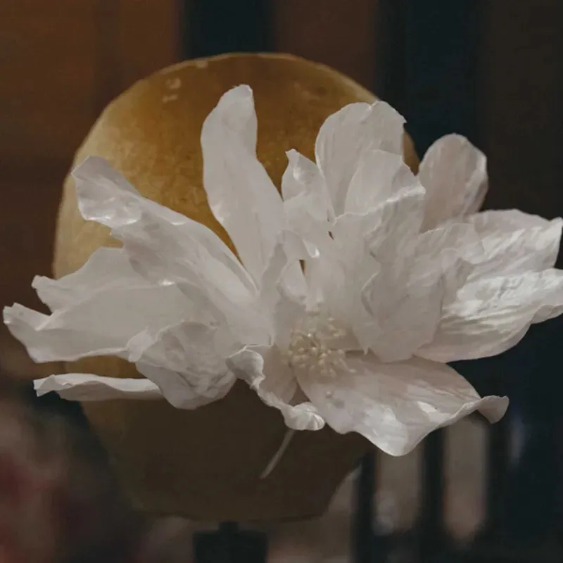 Handmade Satin Flower Petal Bridal Hairpins