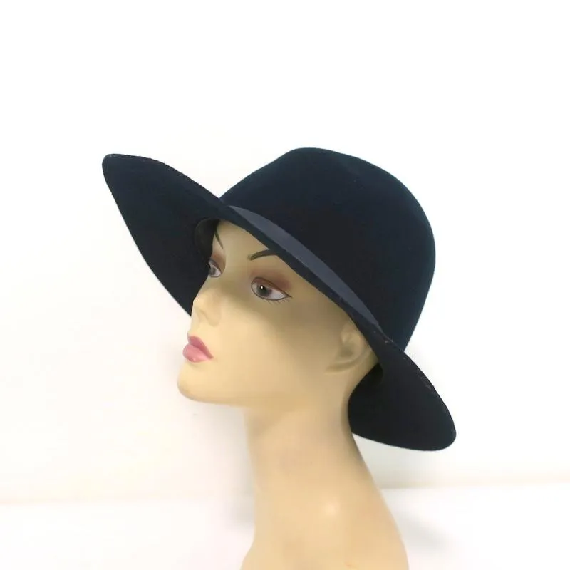 Hat Attack Fedora Madison Navy Wool Felt