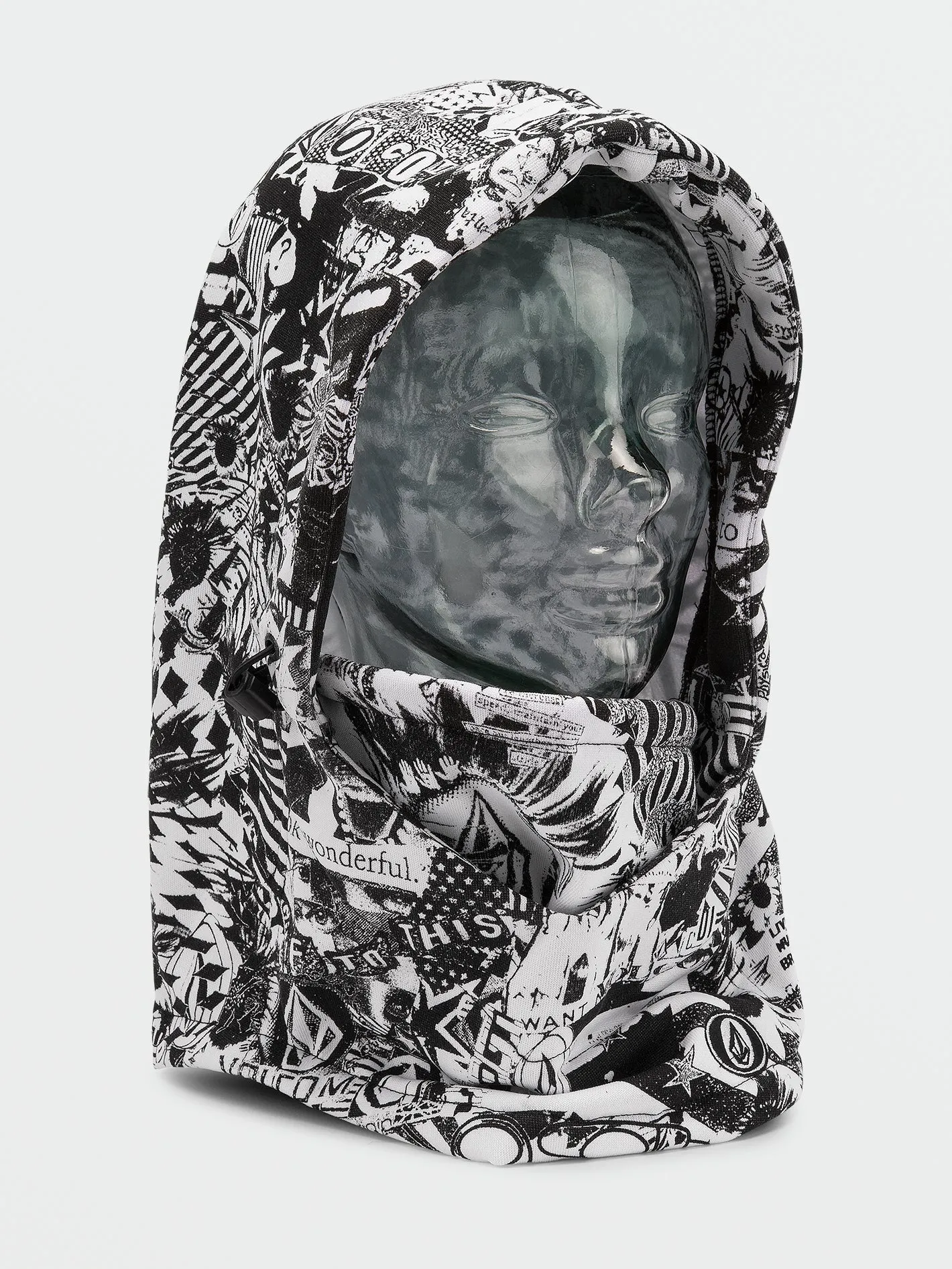 Hydro Fleece Hood Thingy - Black White