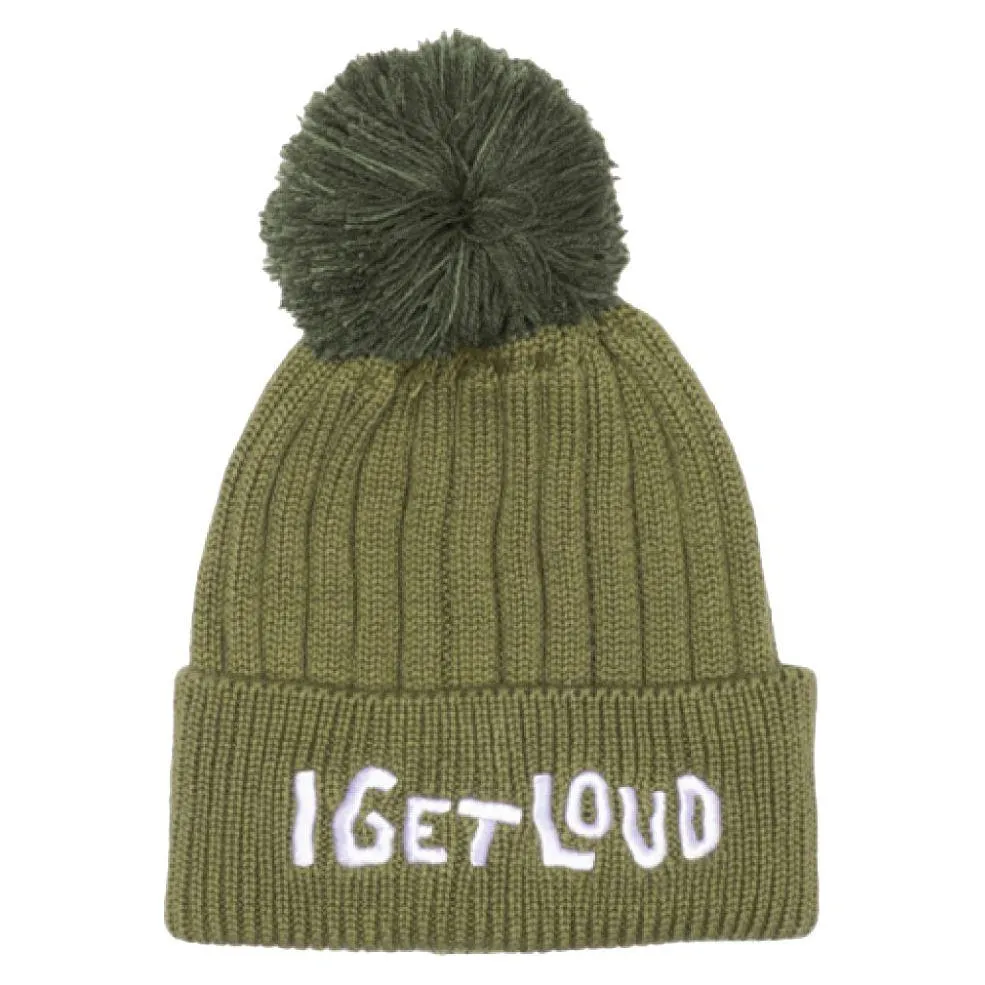 I Get Loud Pom Pom Beanie