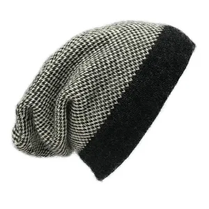 Interwoven Alpaca Beanie - Midnight