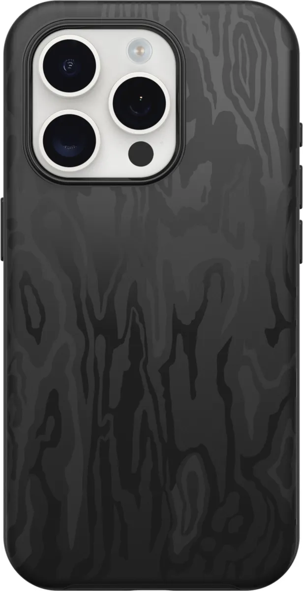 iPhone 16 Otterbox Symmetry Graphics w/ MagSafe Series Case - Black - Spruce Bark