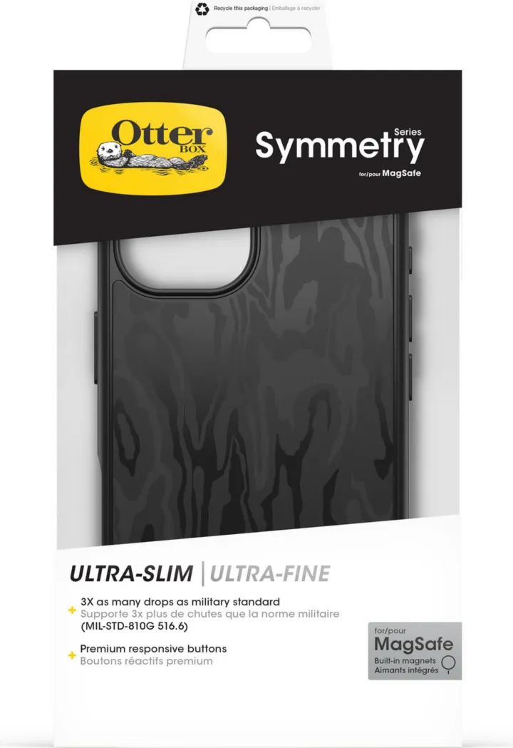 iPhone 16 Otterbox Symmetry Graphics w/ MagSafe Series Case - Black - Spruce Bark