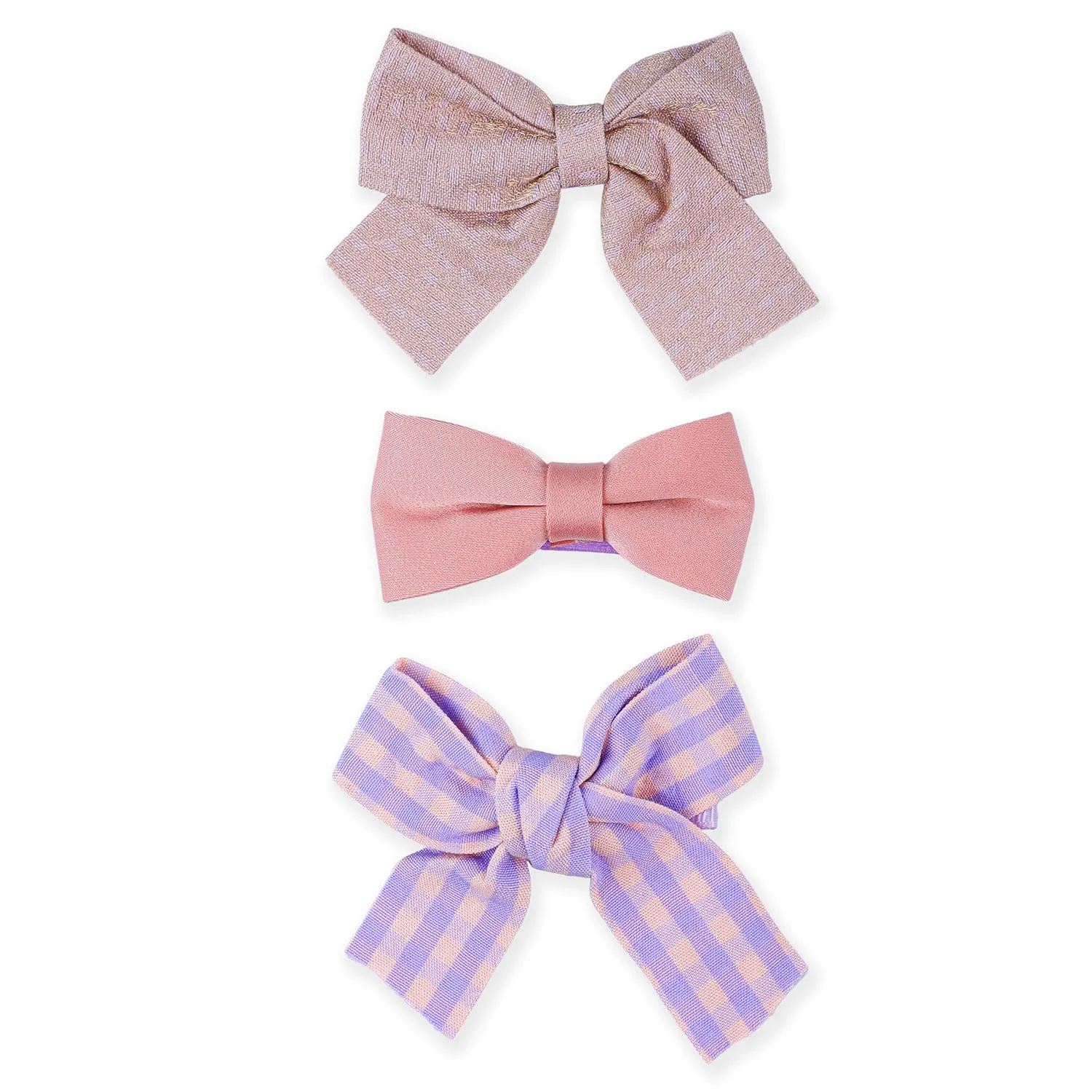 Iris Bows Hair Clips Set 7 Pcs - Multicolour