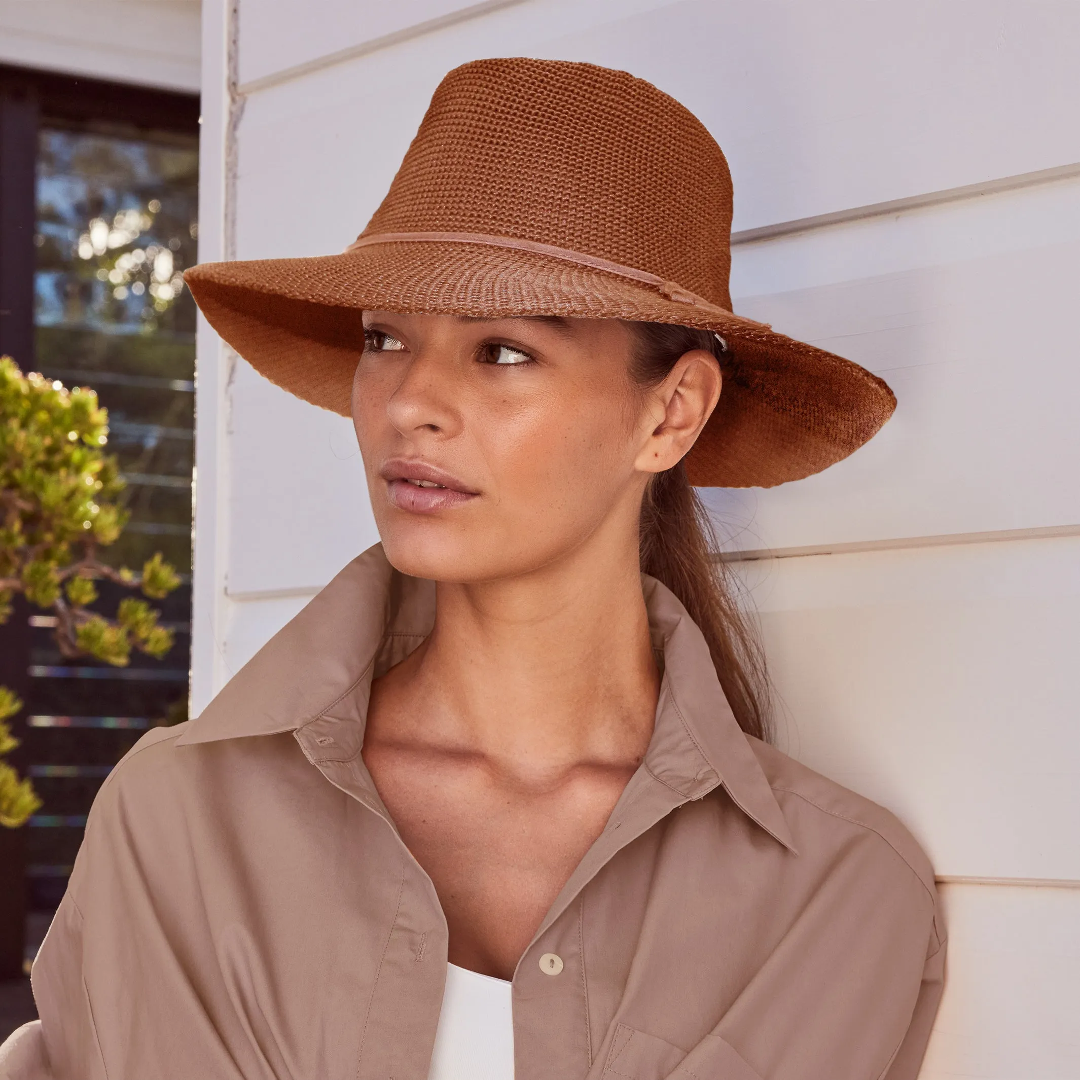 Jacqui Mannish Hat - Paprika