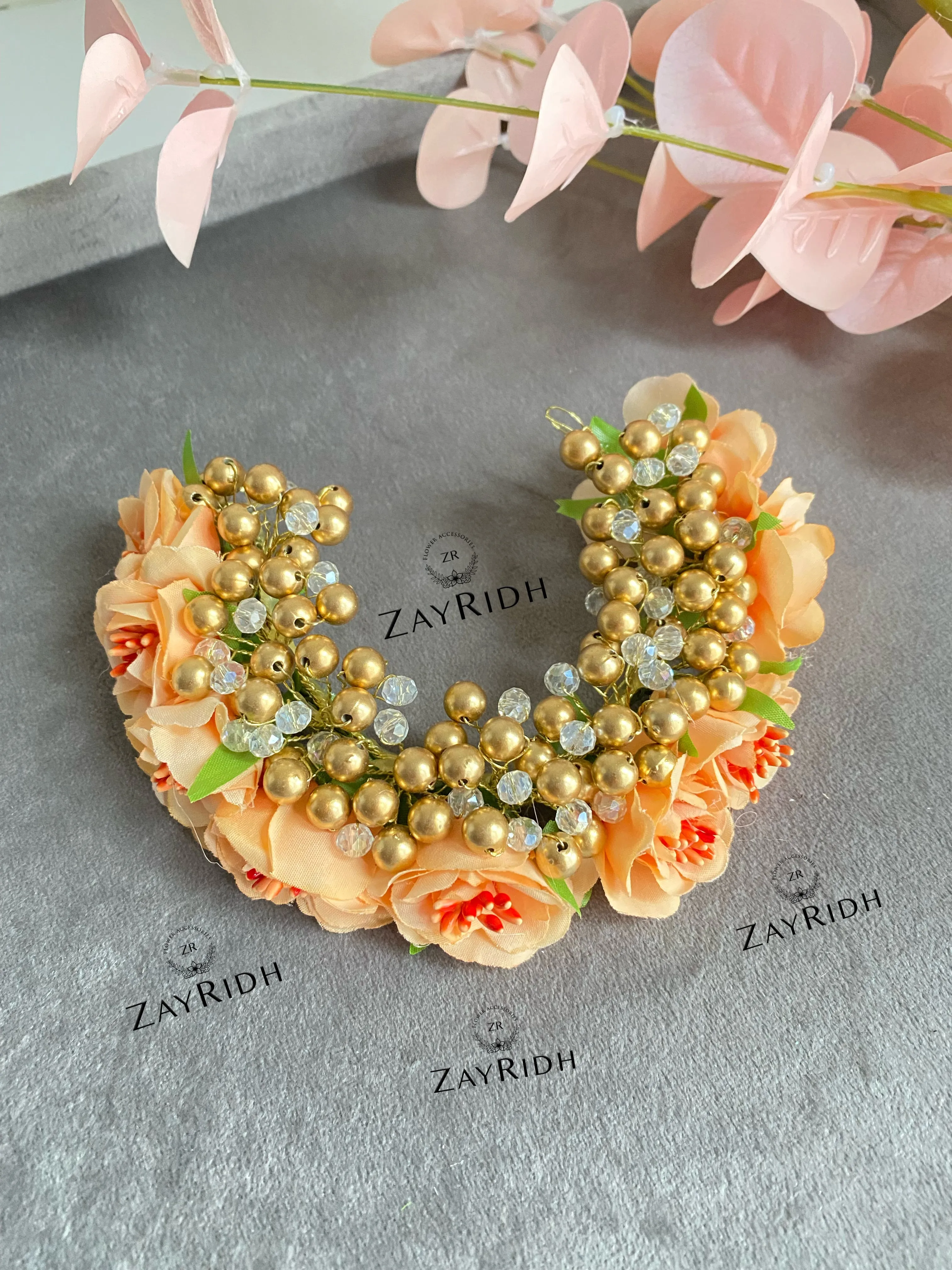 Jamelia Orange Flower Hair Gajra