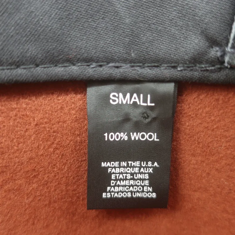 Janessa Leone Kit Fedora Hat Rust Wool Felt Size Small
