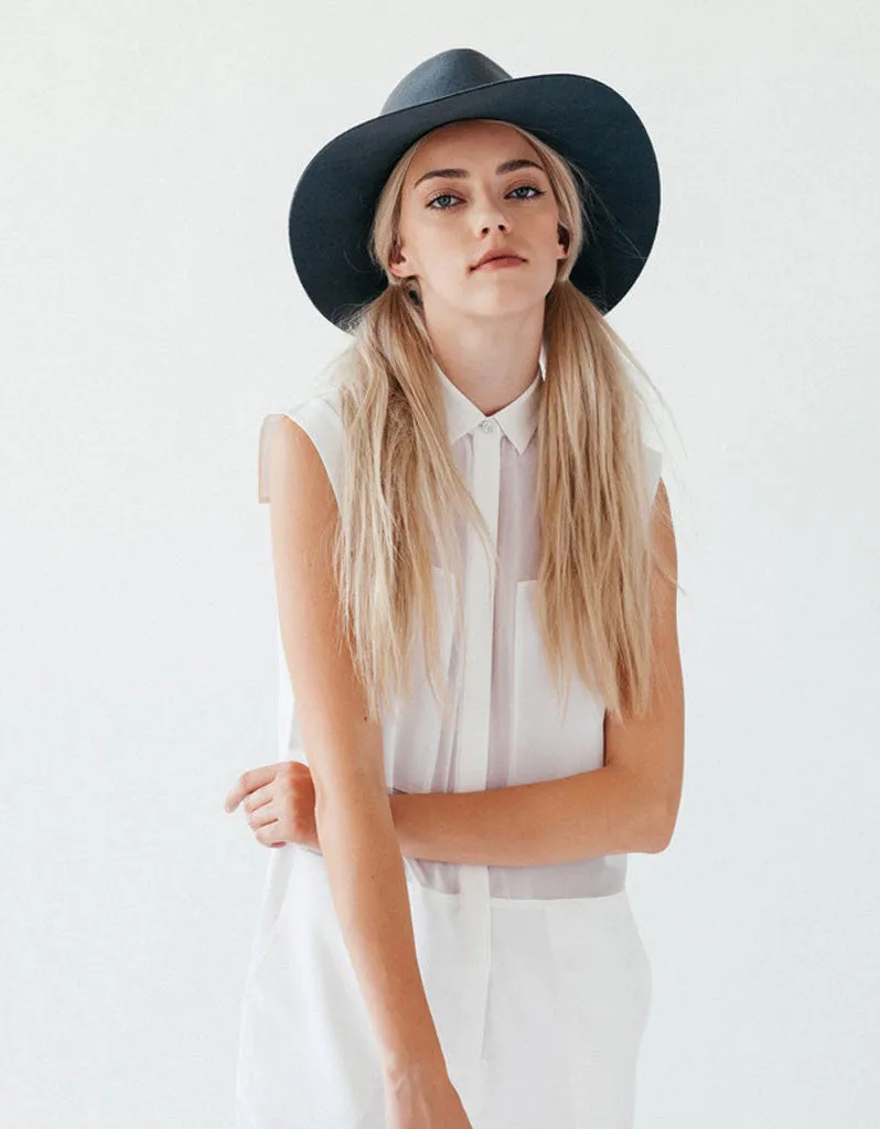 Janessa Leone Lassen Hat in Bluestone