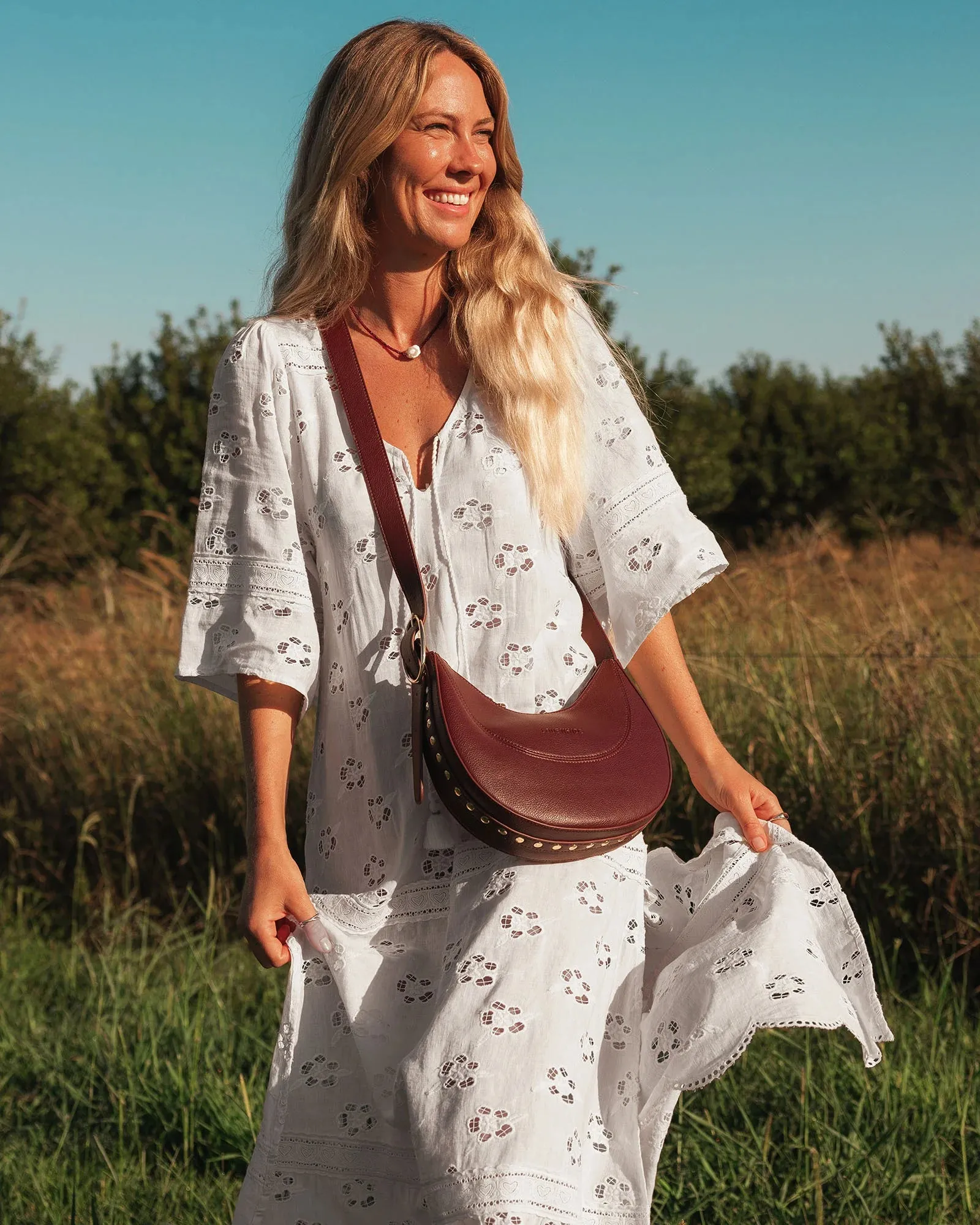 Lane Crossbody Burgandy