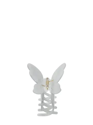 Large butterfly claw, white shimmer