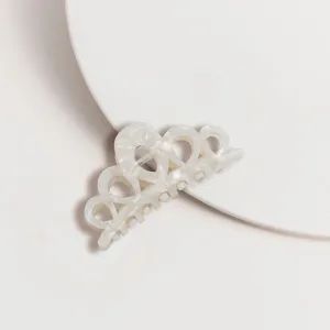 Large Circles Croc Clip - Cream
