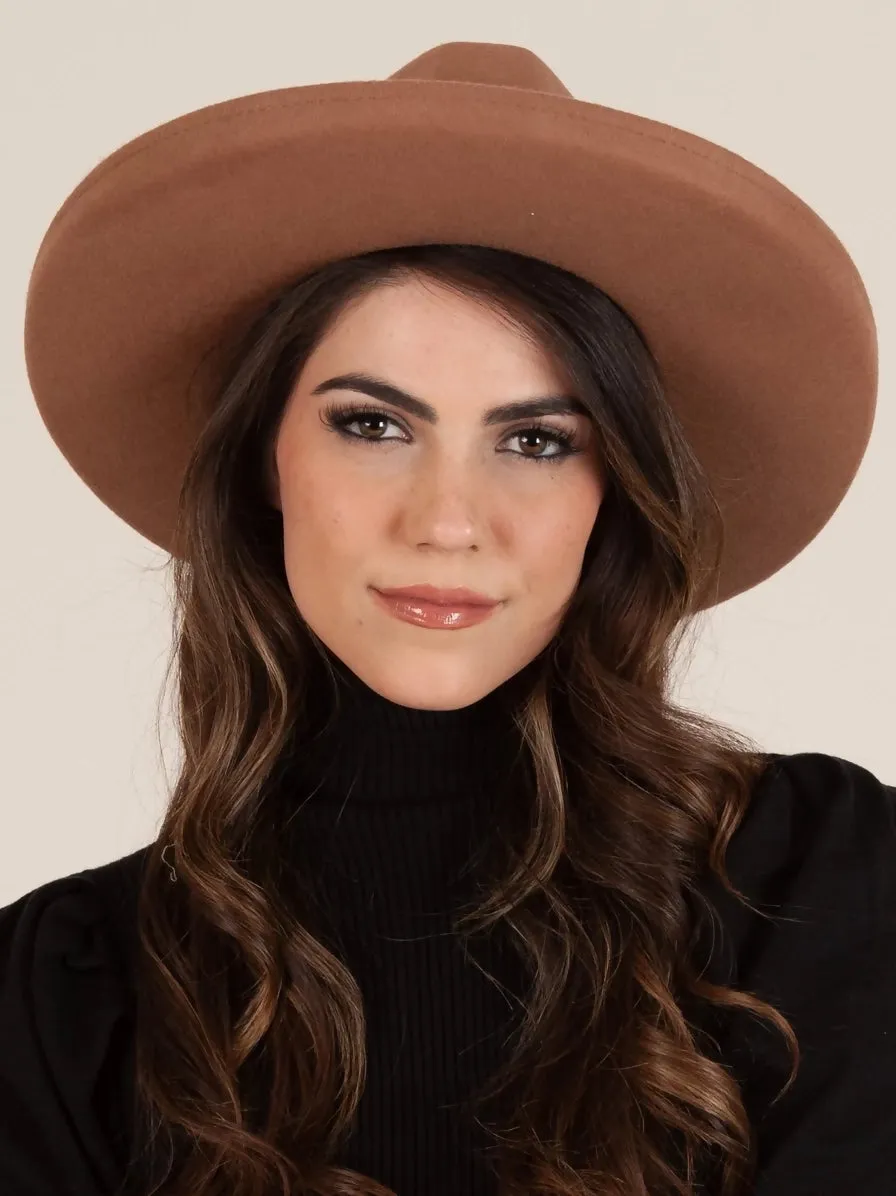 LC Jessa Toffee Pencil Brim Hat