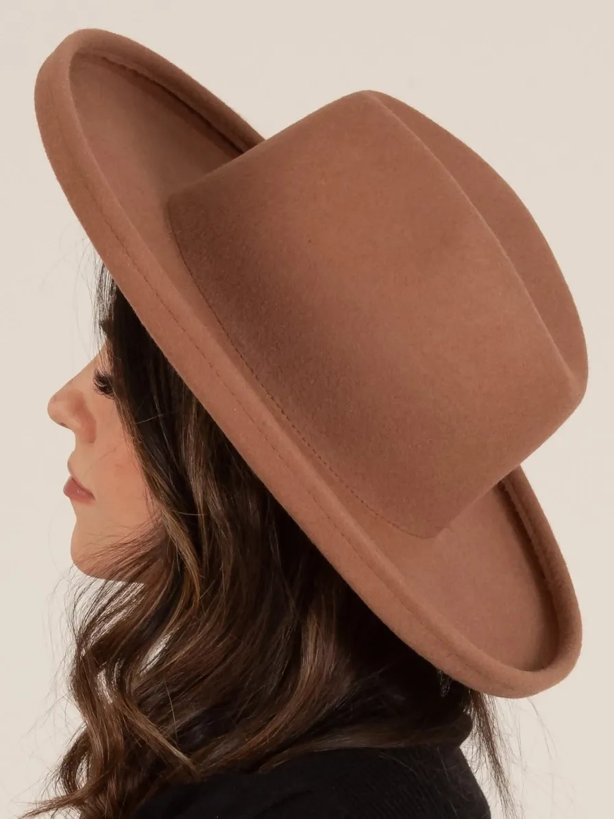 LC Jessa Toffee Pencil Brim Hat