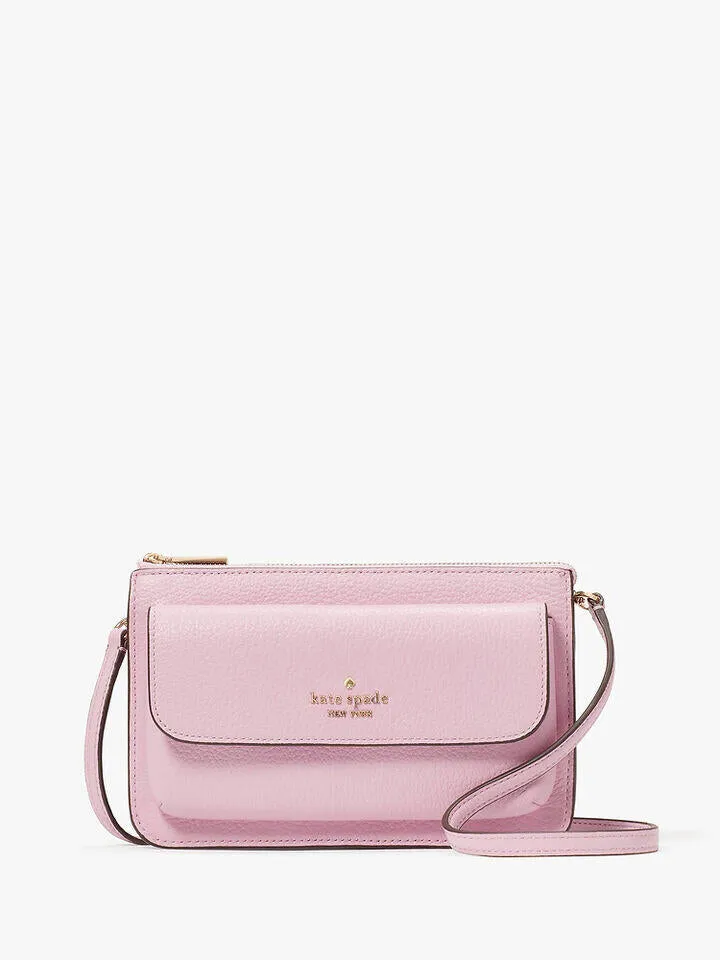 Leila Pebbled Leather Small Flap Crossbody