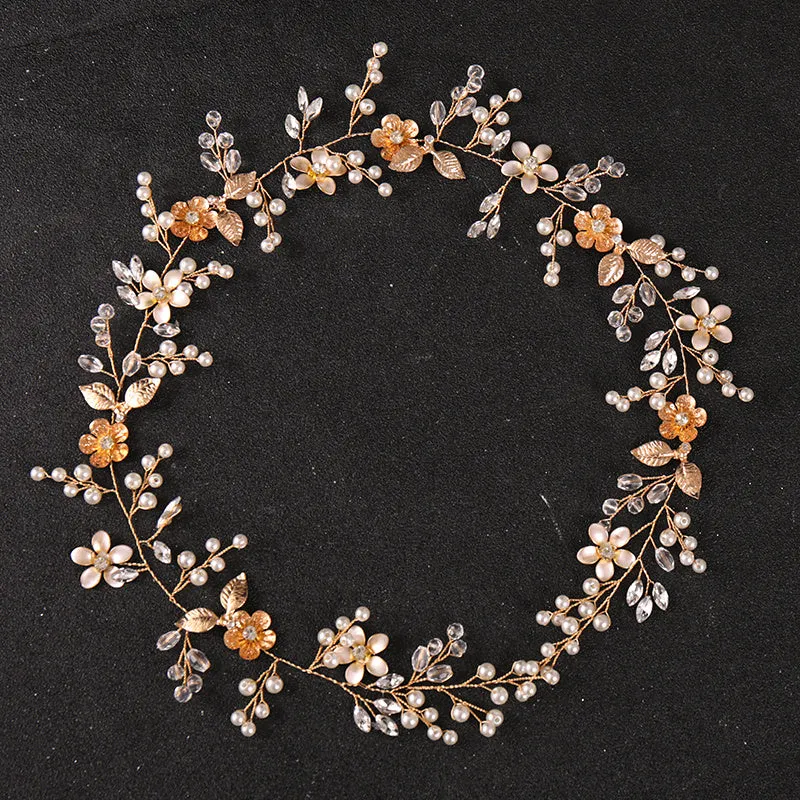 Long Flower Luxury Bridal Headband