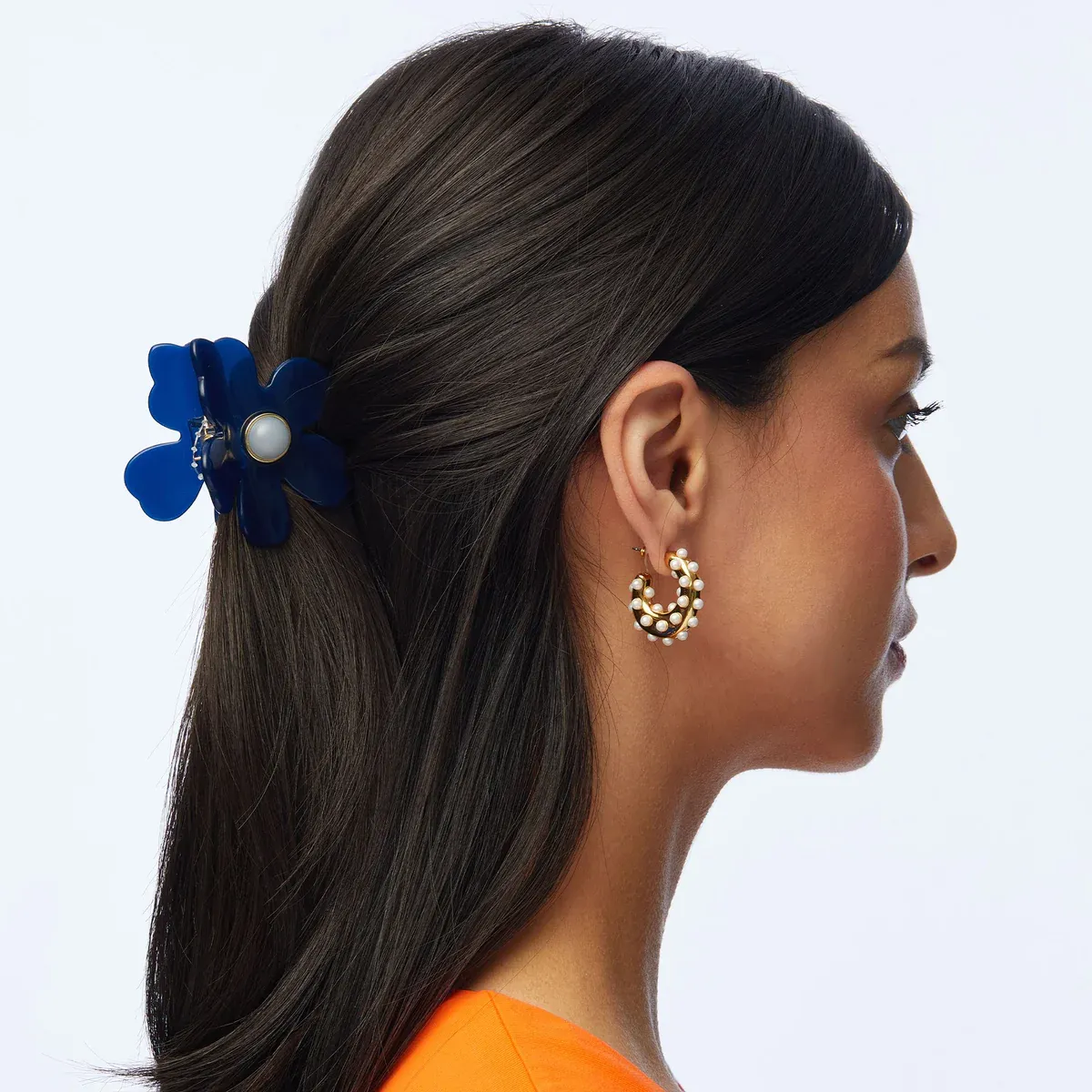 LS - Lily Claw Clip | Cobalt