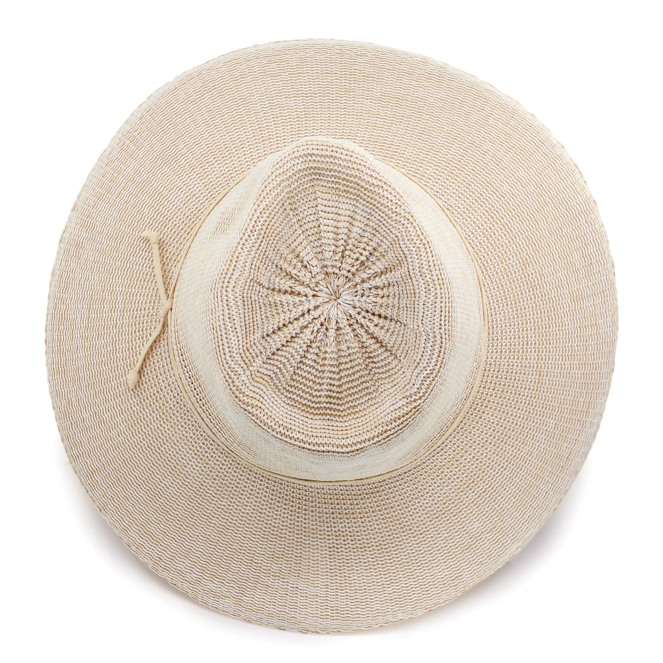Marie Wide Brim Fedora Hat - Wheat