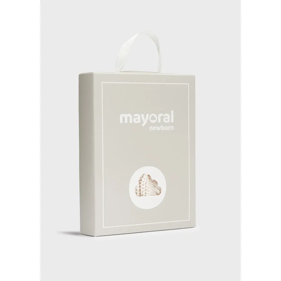 Mayoral Hat & Mittens 2-Piece Set - Cream