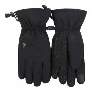 Mens Fleece Insulated Soft Shell Thermal Gloves with Touchscreen Fingertips