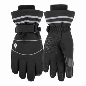 Mens Hi Vis Reflective Thermal Work Gloves with Touchscreen Fingertips