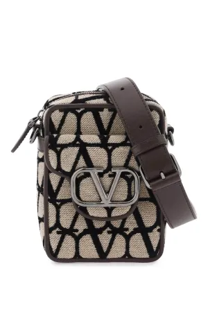 Men's Mini LocÃ² Toile Iconographe Crossbody Bag in Mixed Colours | 3Y2B0C15PMJ
