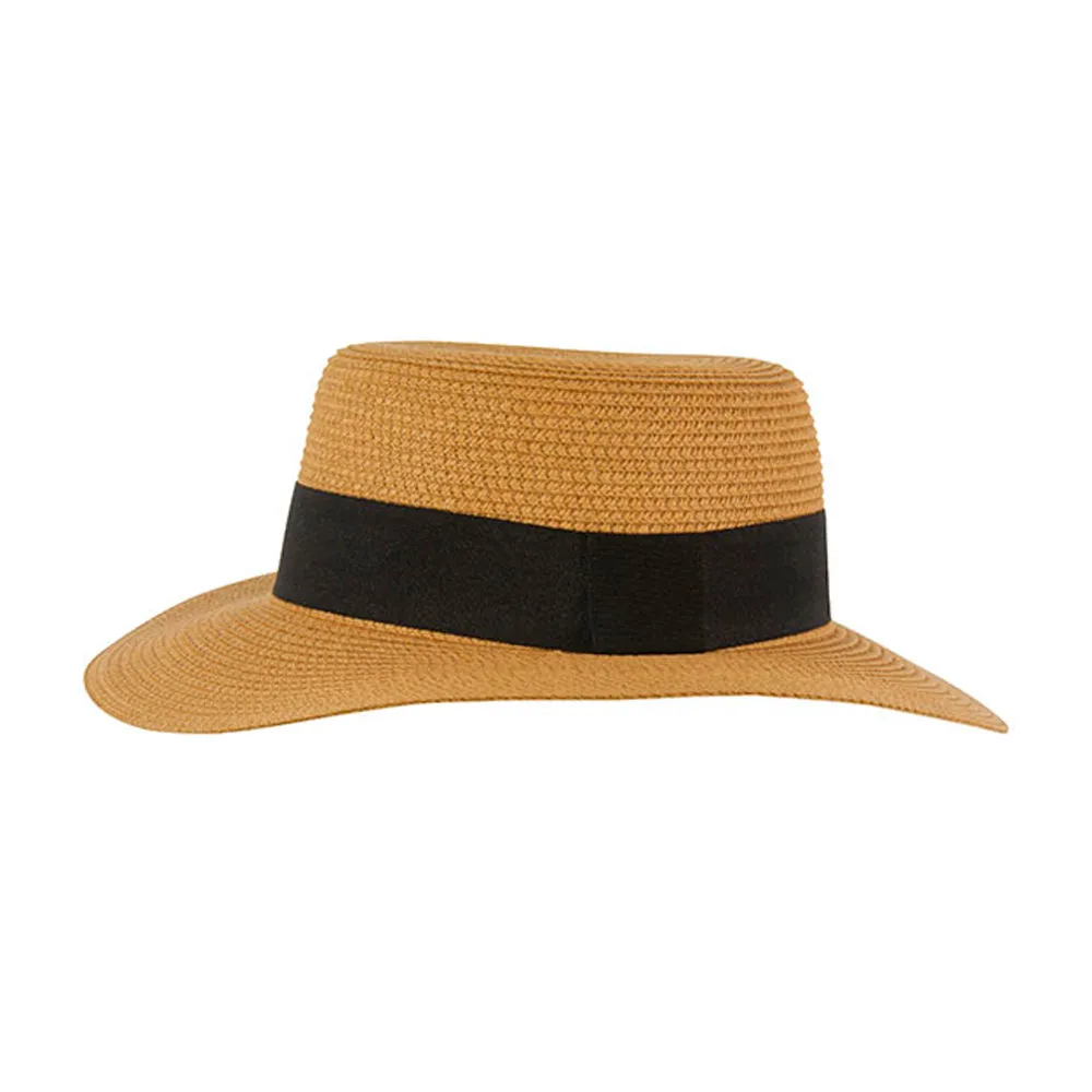 MJM Hats - Amadores W Paper - Straw Hat - Brown