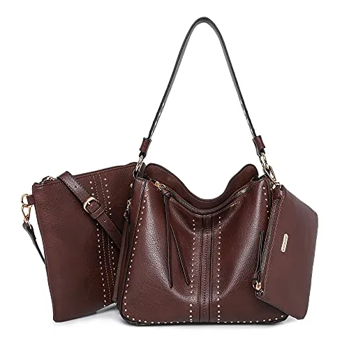 Montana West Tote Handbags for Women Hobo Shoulder Bag 3pcs