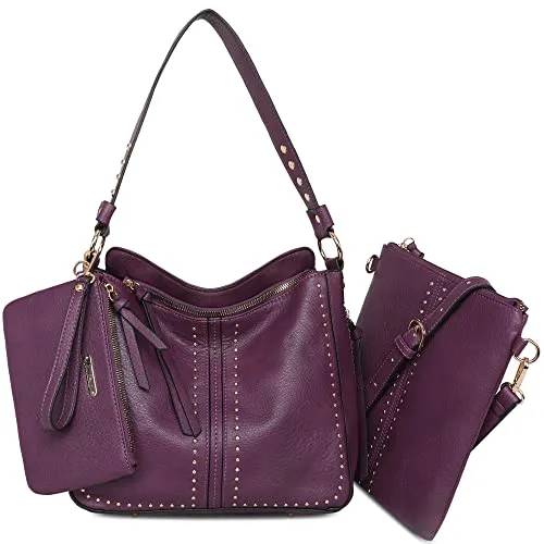 Montana West Tote Handbags for Women Hobo Shoulder Bag 3pcs