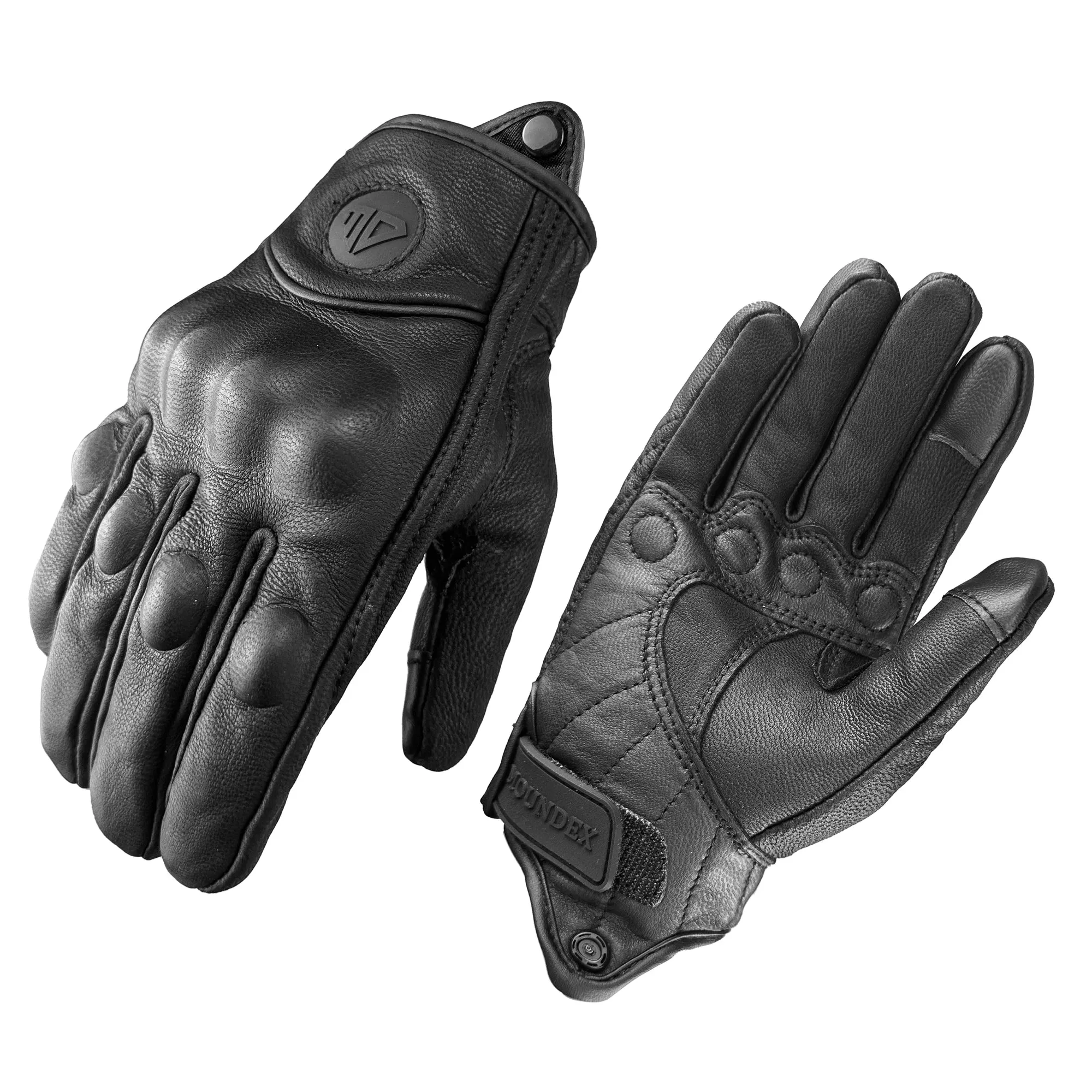 Motorcycle Leather Gloves - Winter Protection