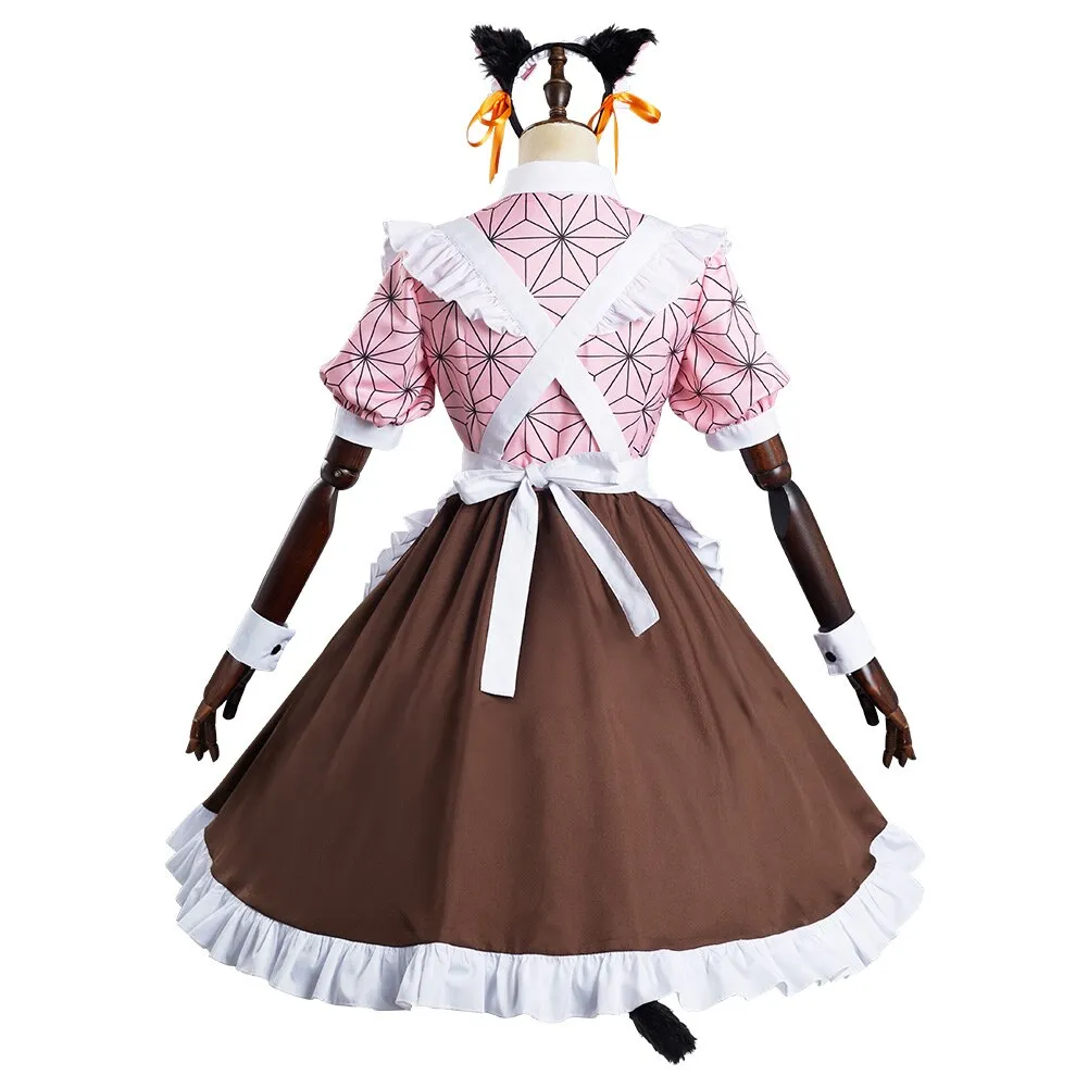 Nezuko Maid Outfit Cosplay Dress