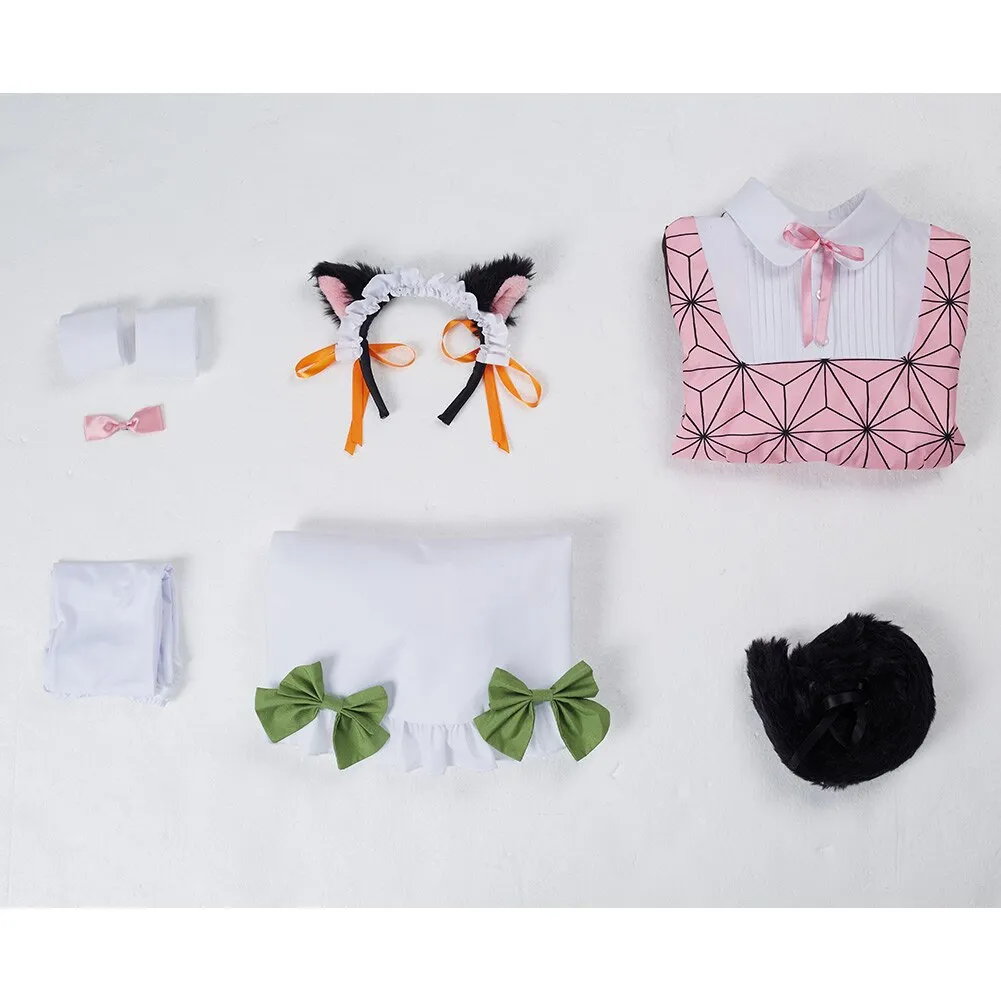 Nezuko Maid Outfit Cosplay Dress