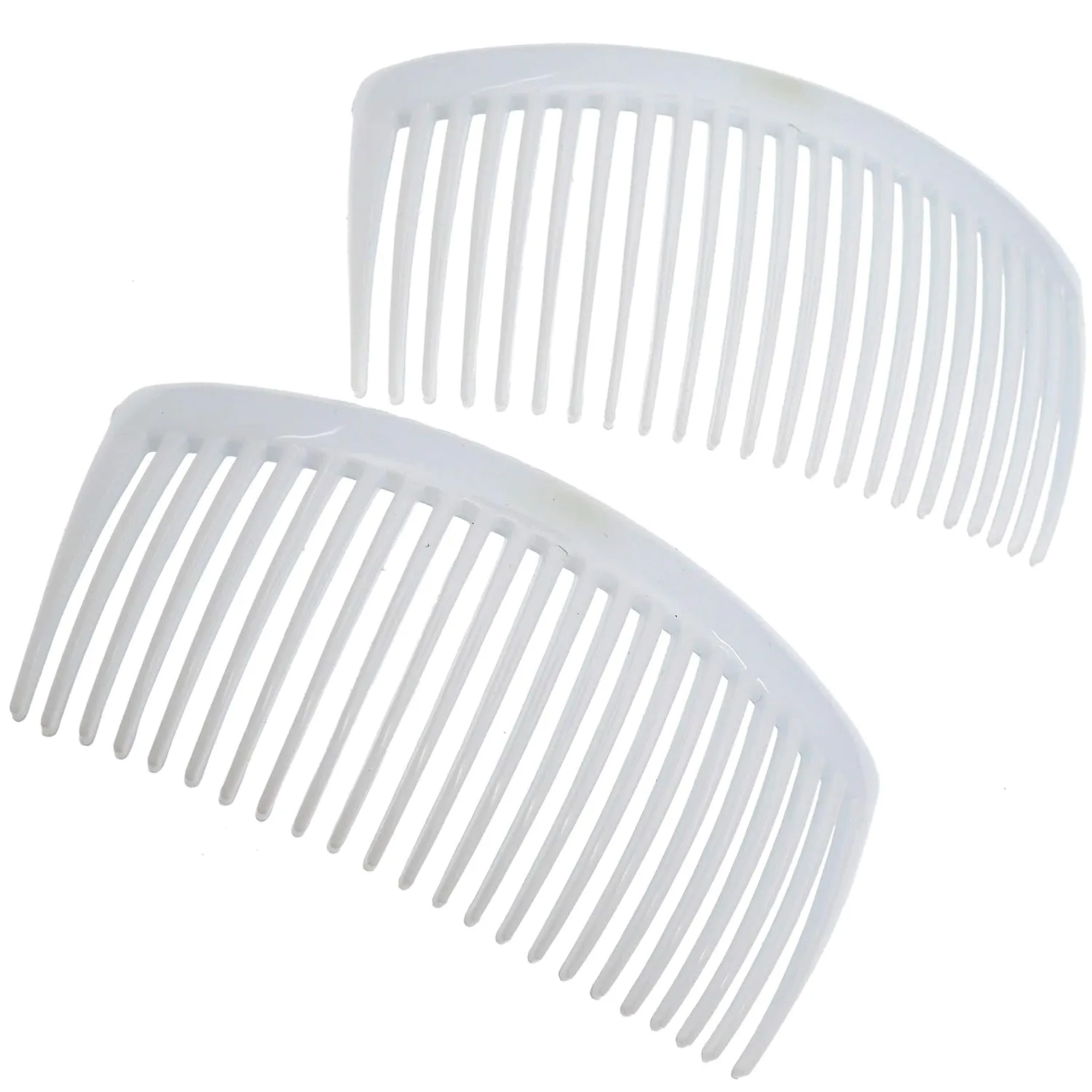 Paris AD66/2 French Side Comb Large Curved Tortoiseshell Hair Combs for Women Fine Hair, 4 Inch Strong Hold Hair Comb for Women Bun Chignon Up-Do Styling Girls Hair Accessories, Made in France