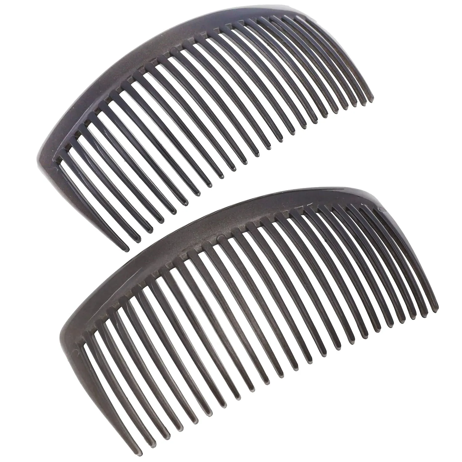 Paris AD66/2 French Side Comb Large Curved Tortoiseshell Hair Combs for Women Fine Hair, 4 Inch Strong Hold Hair Comb for Women Bun Chignon Up-Do Styling Girls Hair Accessories, Made in France