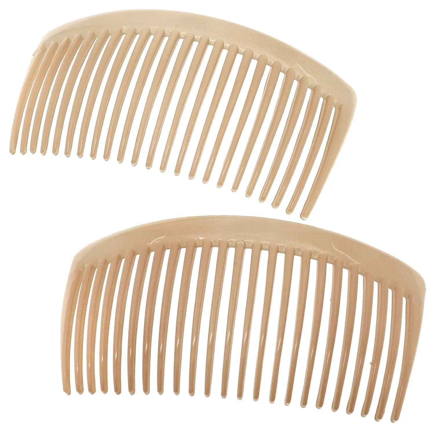 Paris AD66/2 French Side Comb Large Curved Tortoiseshell Hair Combs for Women Fine Hair, 4 Inch Strong Hold Hair Comb for Women Bun Chignon Up-Do Styling Girls Hair Accessories, Made in France