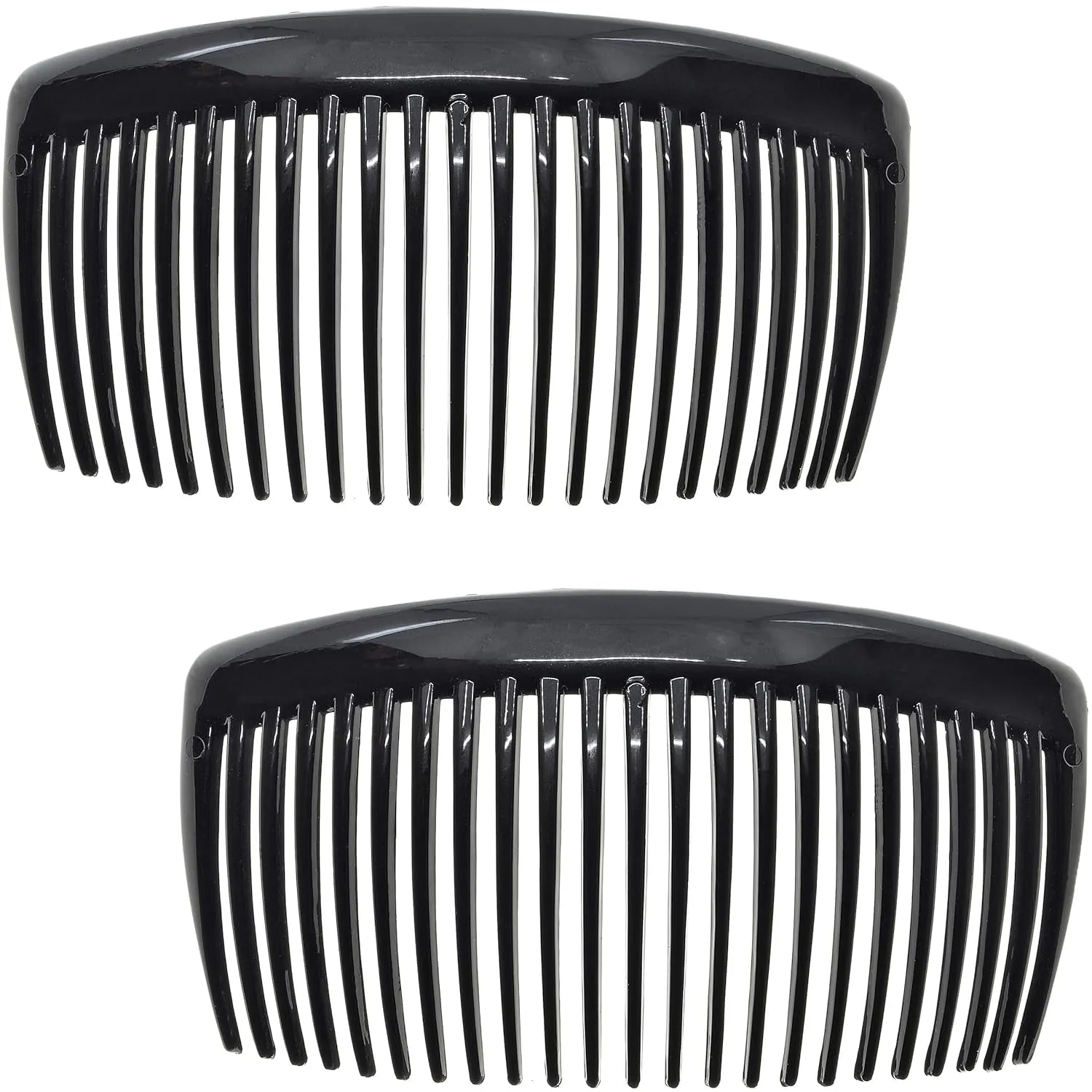 Paris AD66/2 French Side Comb Large Curved Tortoiseshell Hair Combs for Women Fine Hair, 4 Inch Strong Hold Hair Comb for Women Bun Chignon Up-Do Styling Girls Hair Accessories, Made in France