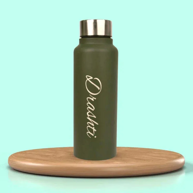 Personalized Lady Wallet with Classic Bottle - Green