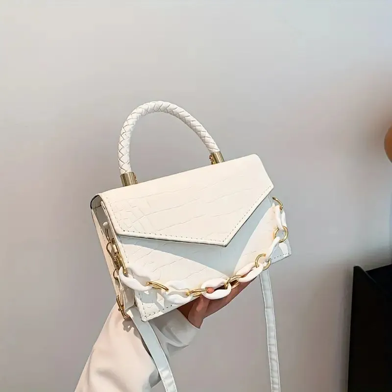 Piper Faux Crocodile  Handbags