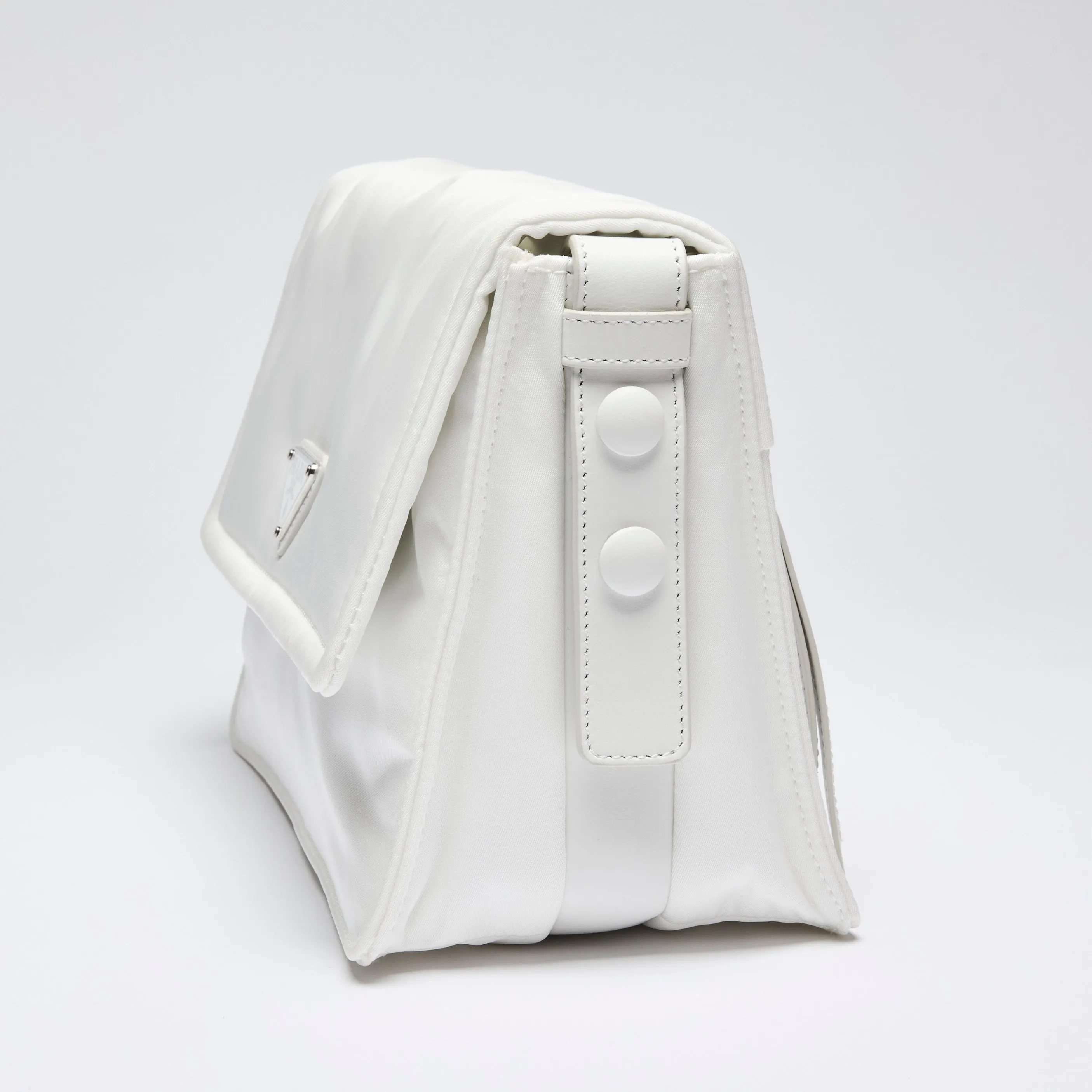 Prada White Nylon Crossbody Bag