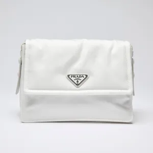 Prada White Nylon Crossbody Bag