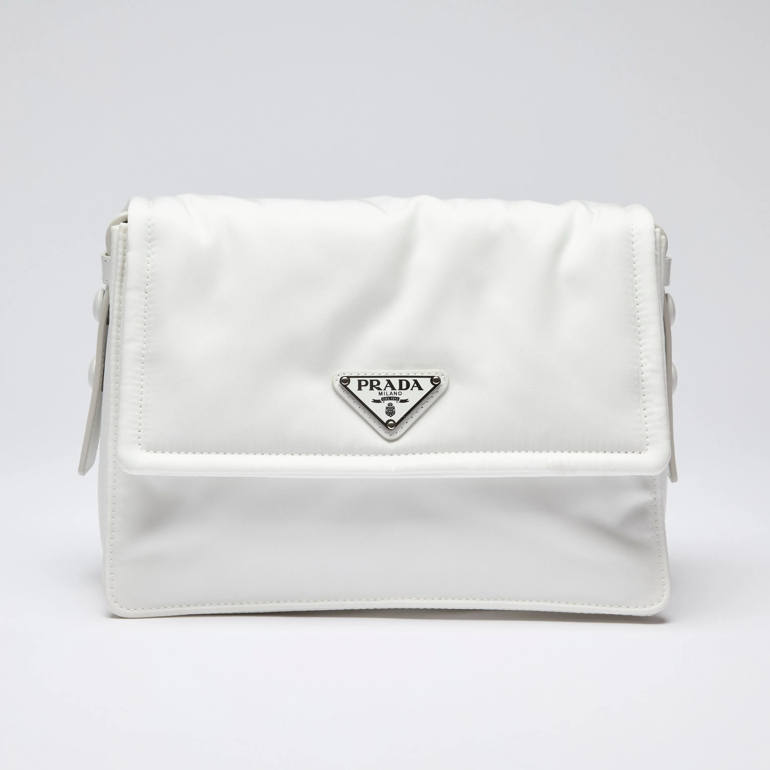Prada White Nylon Crossbody Bag